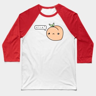 Elio Elio Elio Peach Baseball T-Shirt